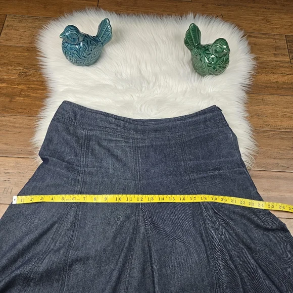 Sandro Denim A Line Mini Skirt Size 12 - Picture 11 of 11